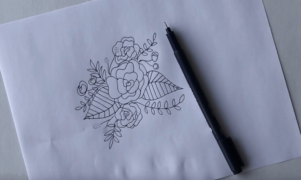 Floral Doodle Arrangement