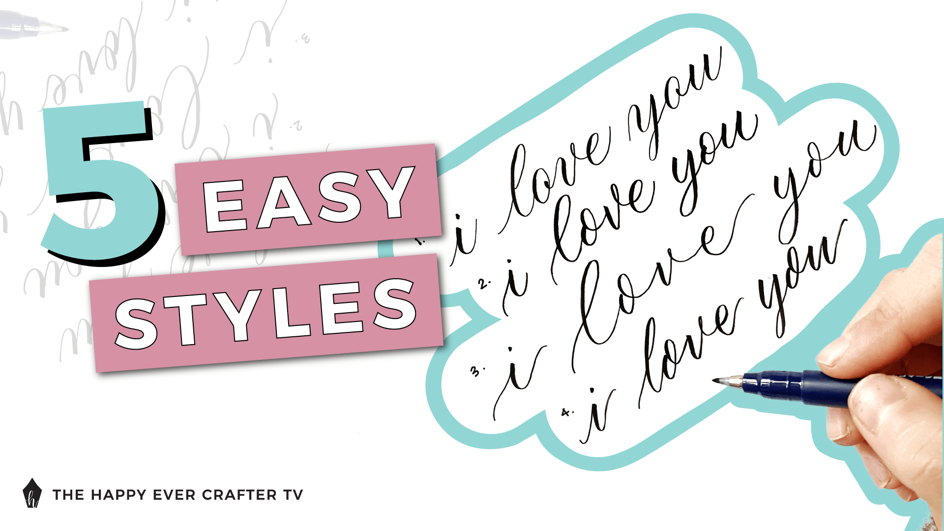 5 Easy Styles to Write I Love You