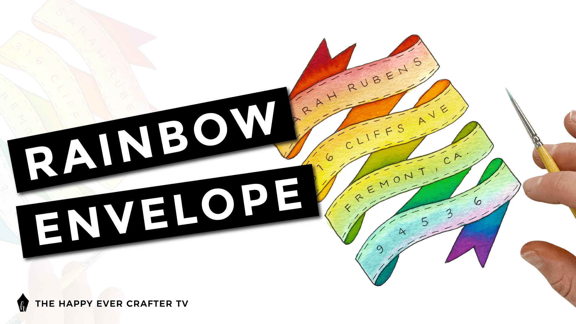 Rainbow Banner Envelope Photo