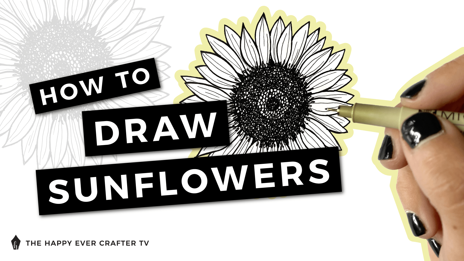 How To Draw A Sunflower