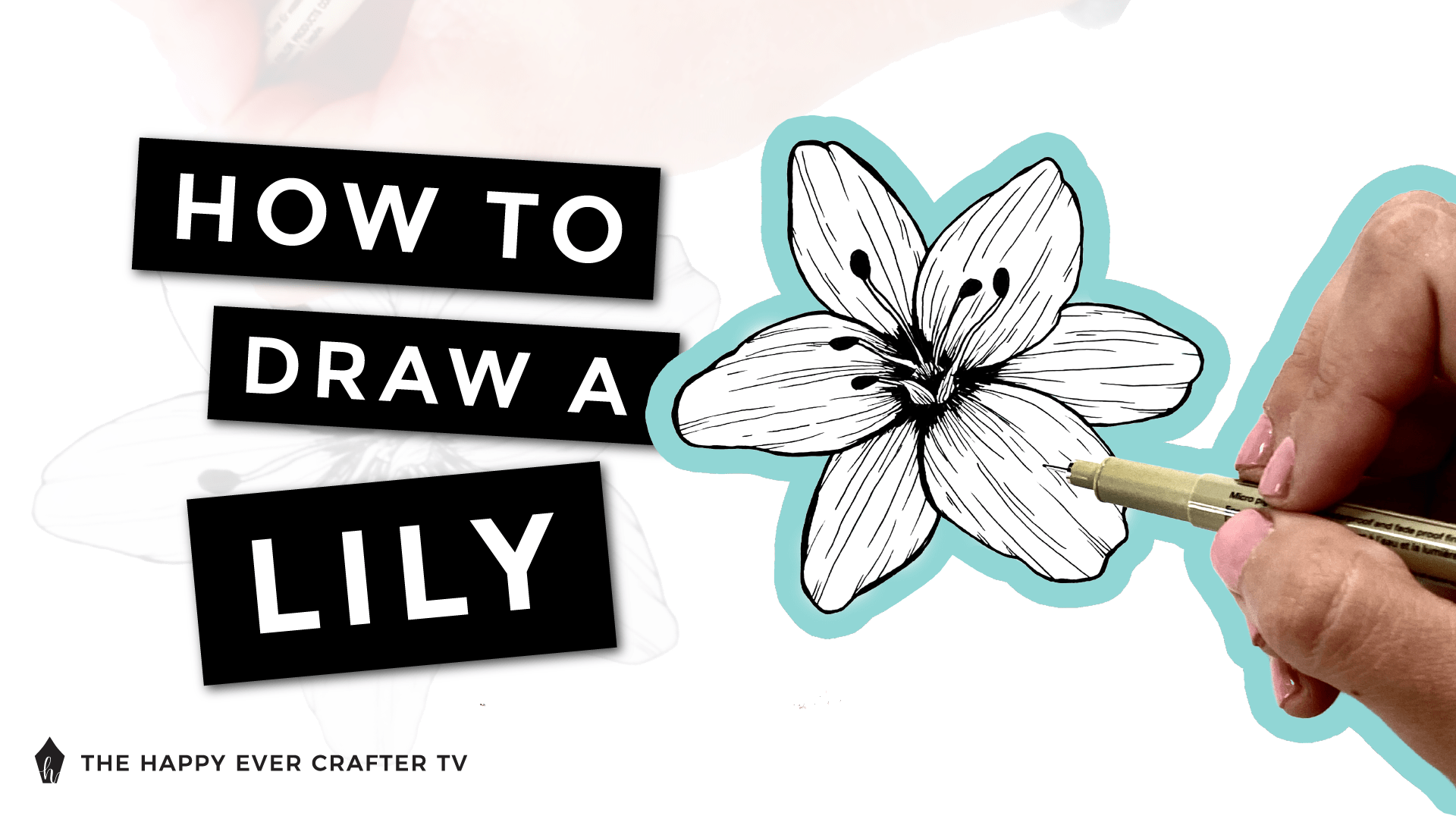 How to Draw a Lily Photo