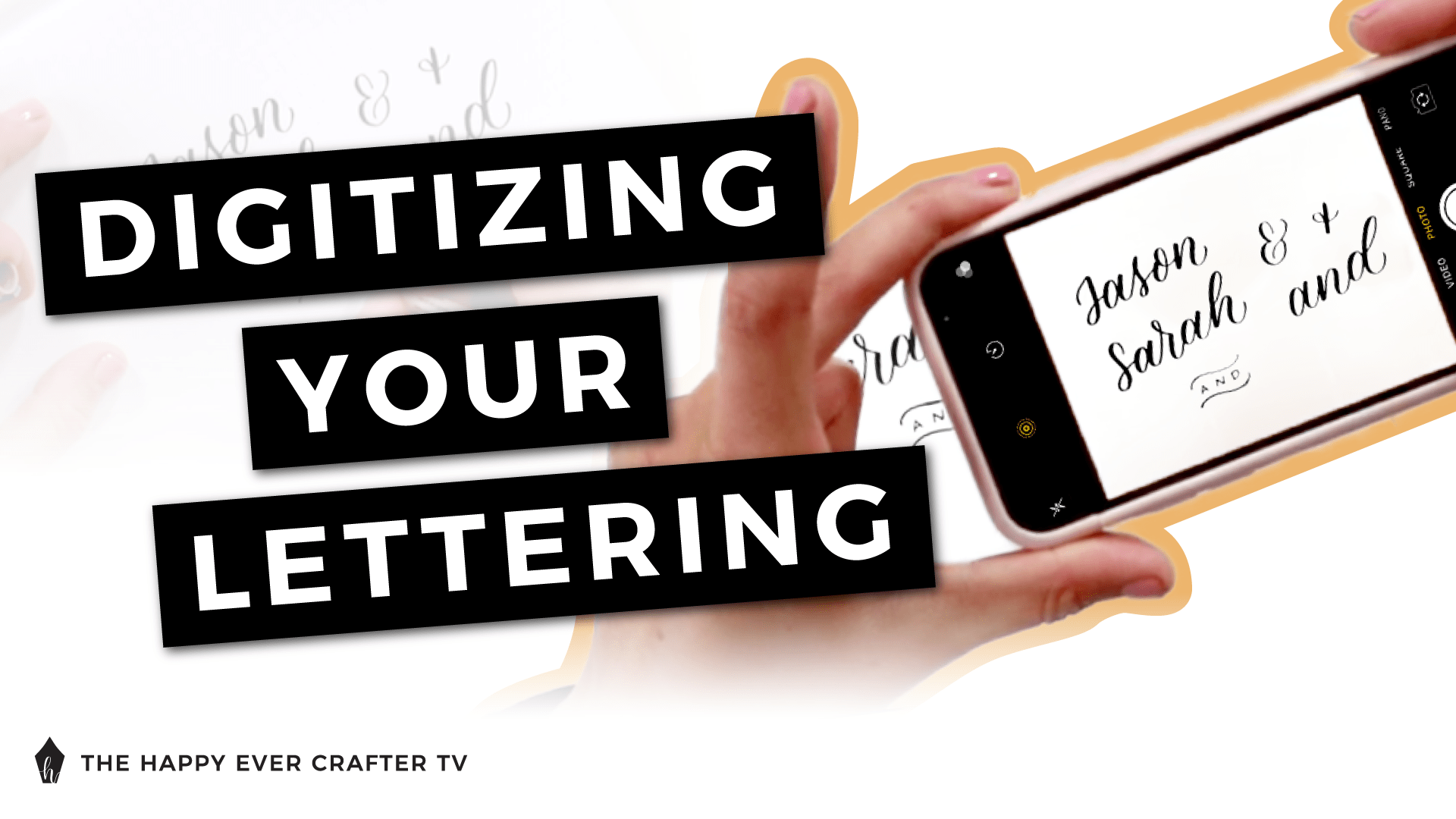 Digitize Your Lettering Photo